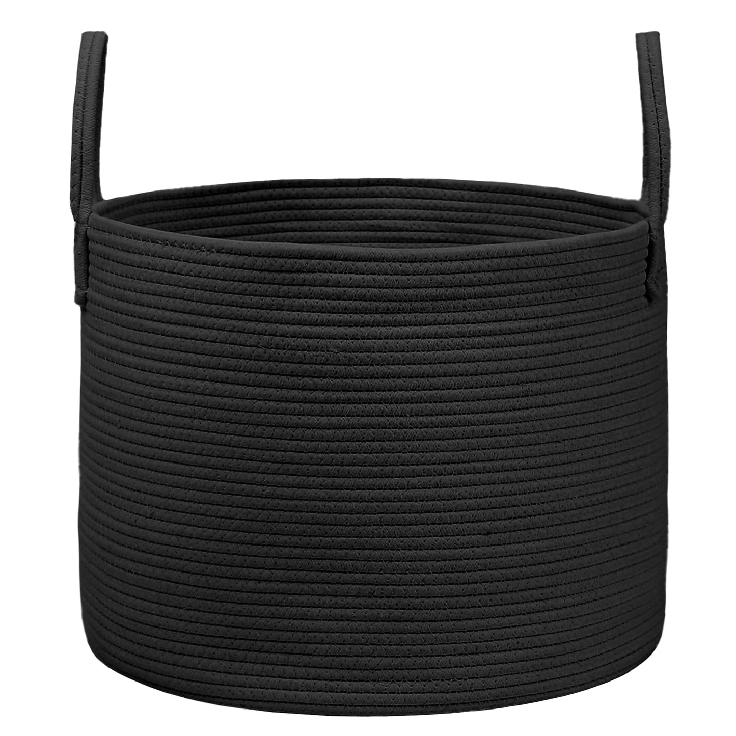 JMvicyroam 65L Extra Large Blanket Basket for Living Room - Woven Cotton Rope Laundry Hamper with Reinforced Handles - Storage Bin for Pillows, Comforters & Toys - Machine Washable,Oatmeal
